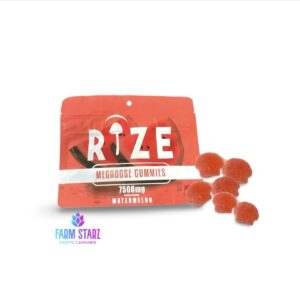 Rize Megadose gummies Watermelon 7500mg 15pc 500mg per